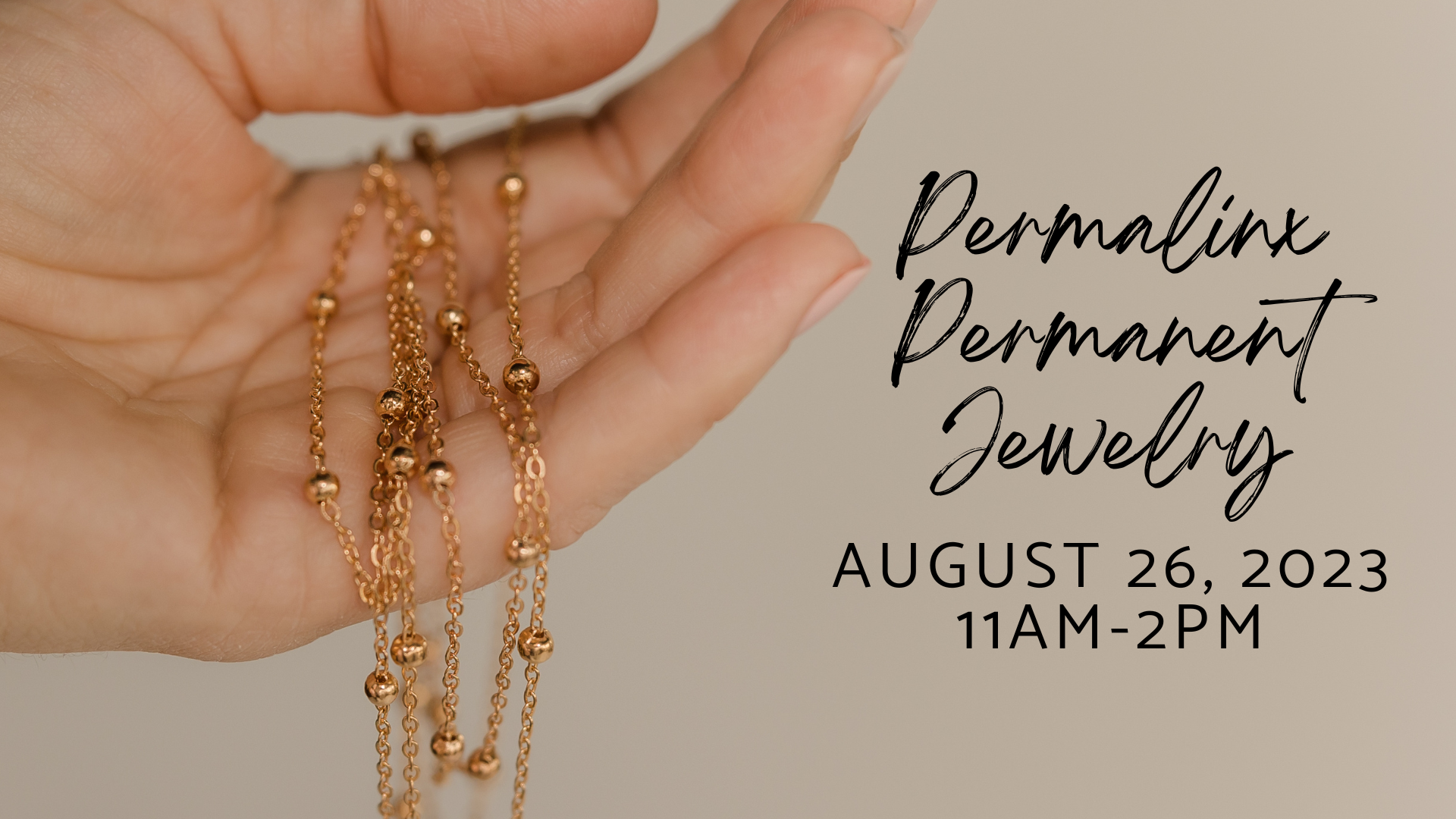 Permalinx Permanent Jewelry Popup