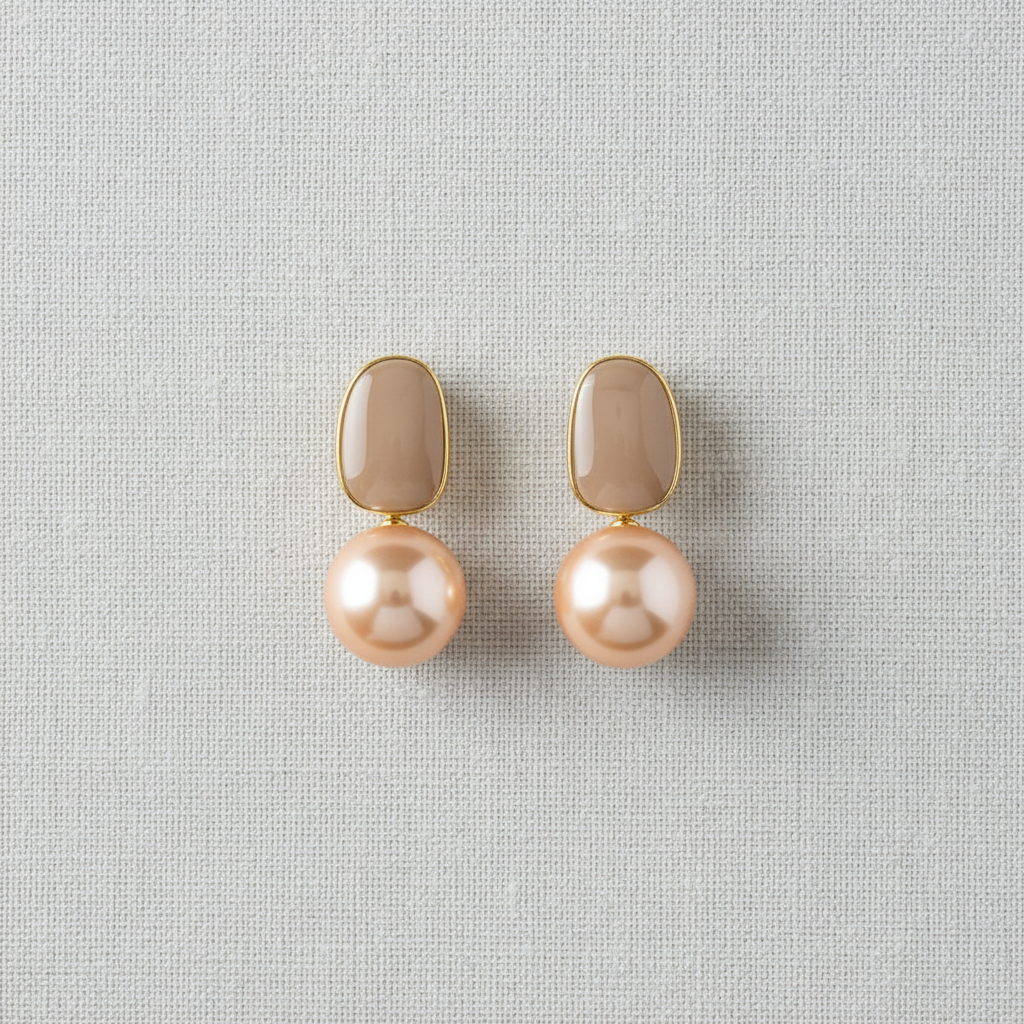 French Vintage Pearl Earrings