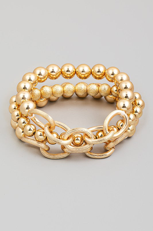 Chandler Bracelet Set-Gold