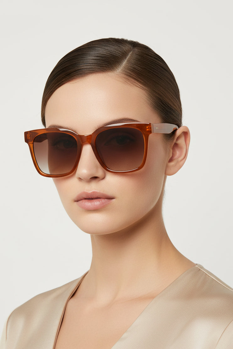 Polarized Square Sunglasses-Multi