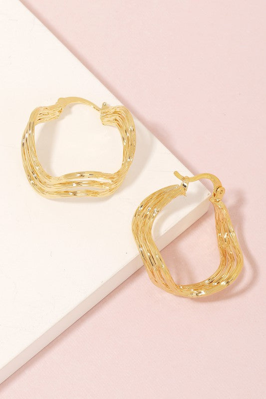 Lacey Earrings-Gold