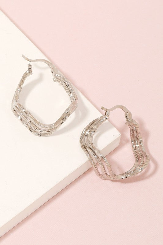Lacey Earrings-Silver