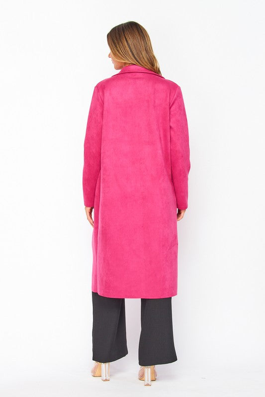 Gabrielle Coat-Magenta - Erma Jean