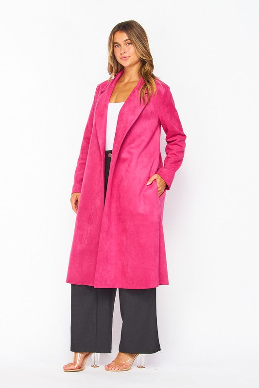 Gabrielle Coat-Magenta - Erma Jean