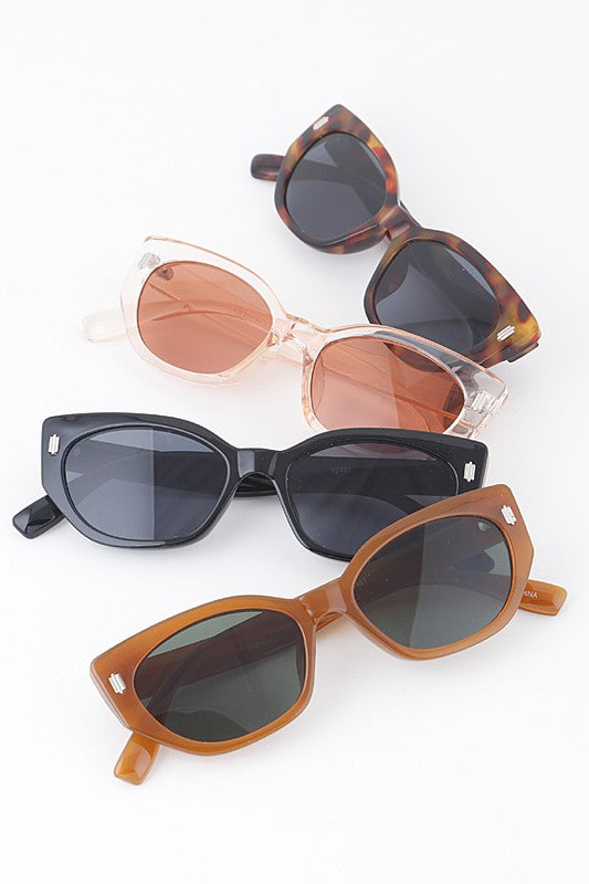 Adley Geometric Cateye Sunglasses