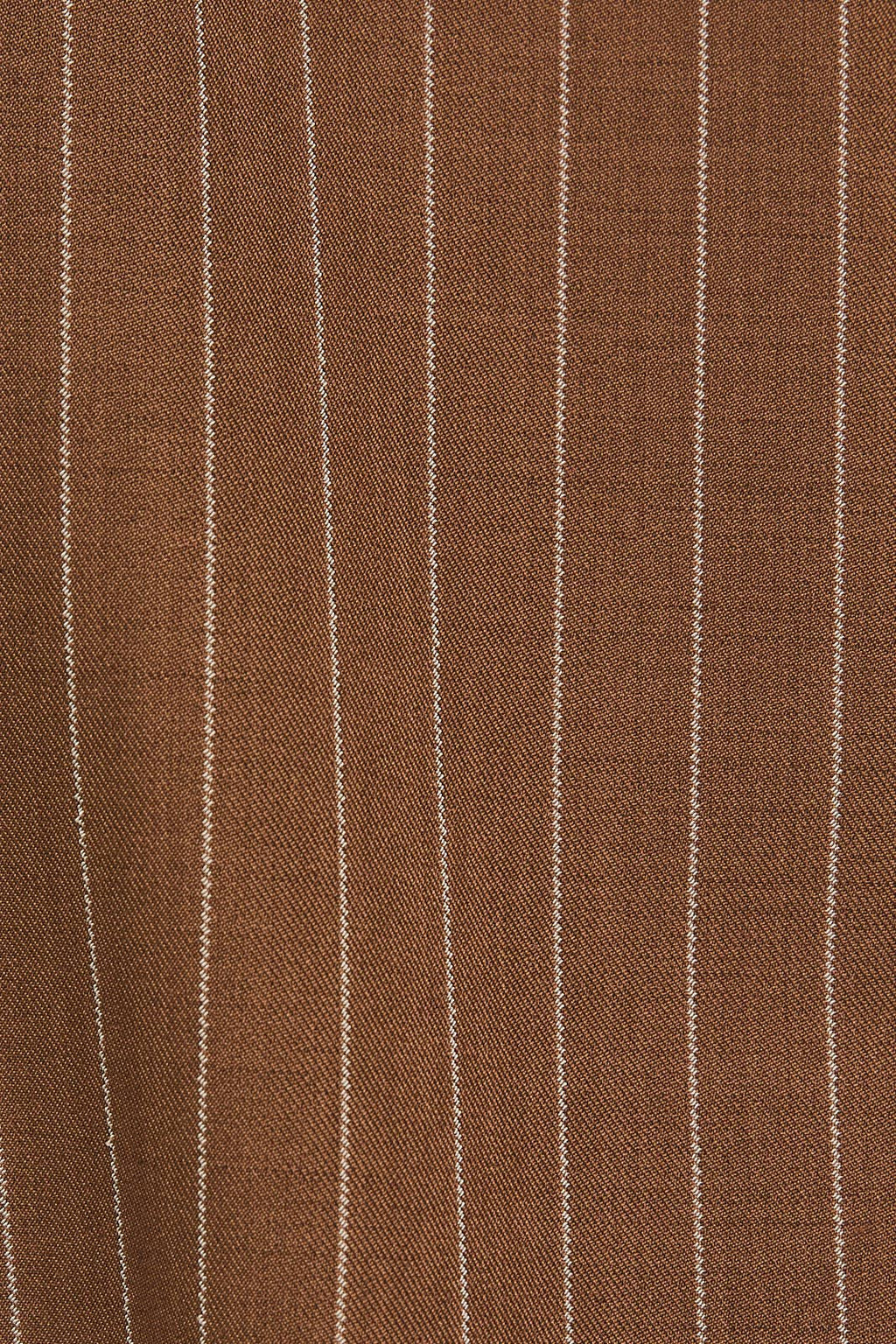 Ainsley Striped Button Dress-Brown White Flowy