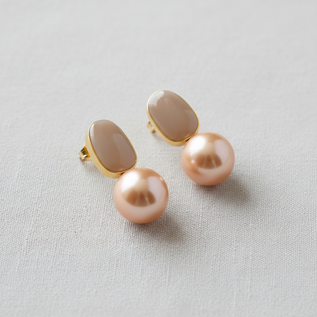 French Vintage Pearl Earrings