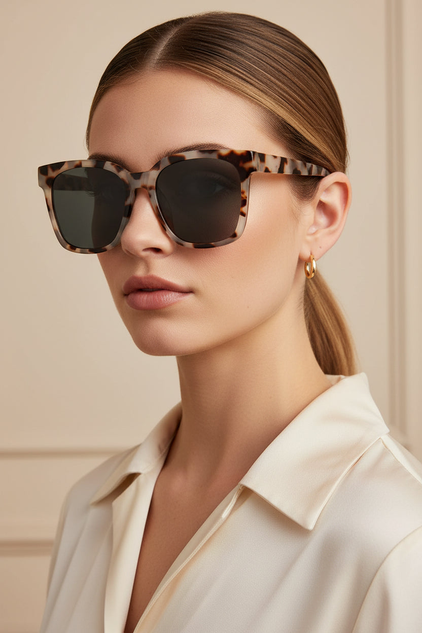 Polarized Square Sunglasses-Multi