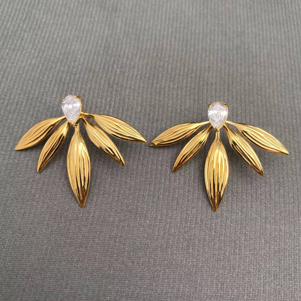 Palona Zircon Inlaid Earrings