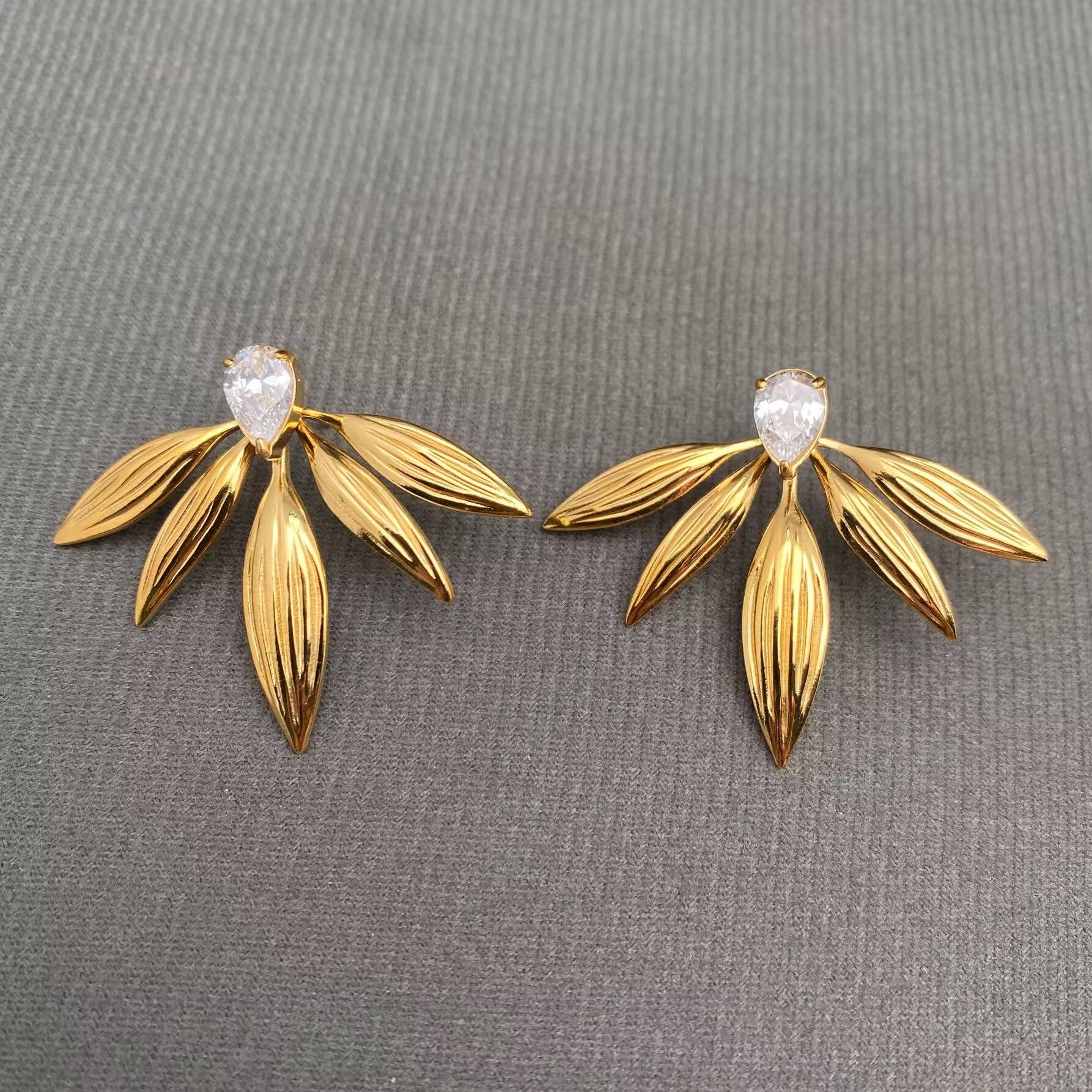 Palona Zircon Inlaid Earrings