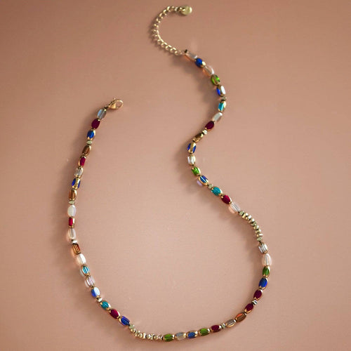 18K Gold Plated Waterproof Stainless Steel Chain Necklace - 7245