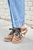 Galton Cheetah Sneakers-Brown Beige