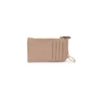 Adriana Card Holder-Natural Vegan Leather