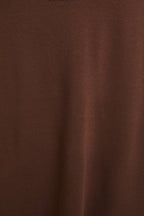 Polo Style Shortsleeve Dress-Brown