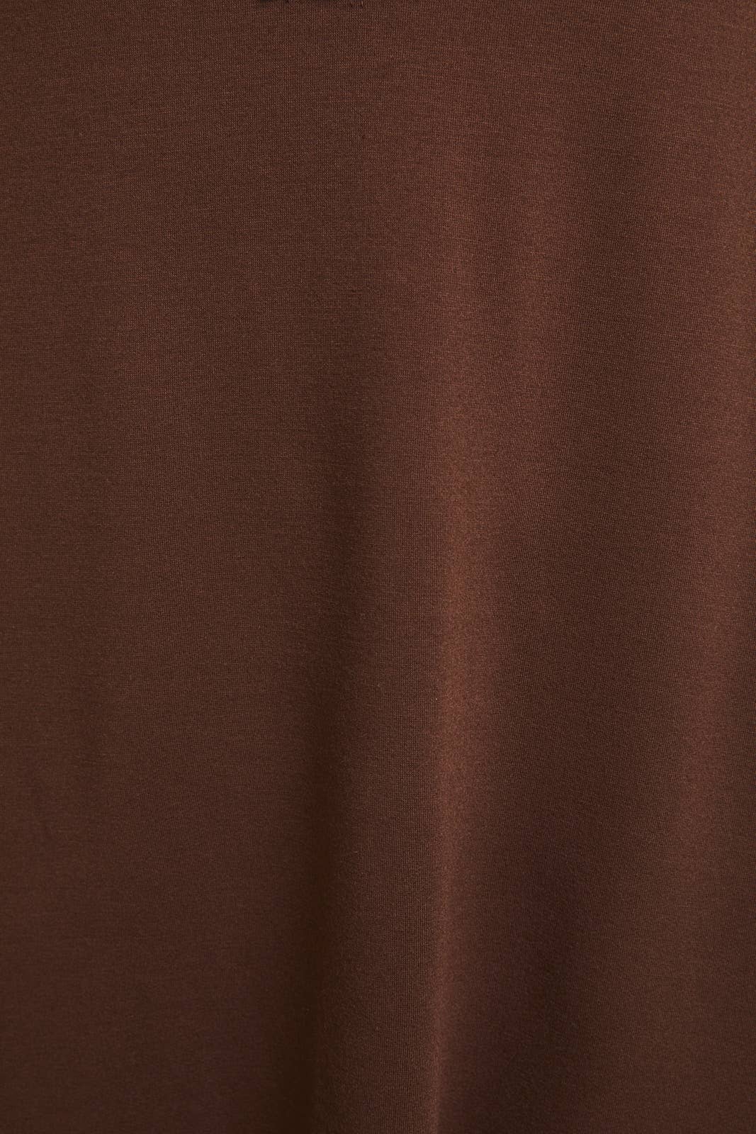 Polo Style Shortsleeve Dress-Brown