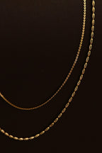 18k Non-Tarnish Multi Layer Chain Necklace