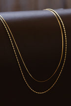 18k Non-Tarnish Multi Layer Chain Necklace
