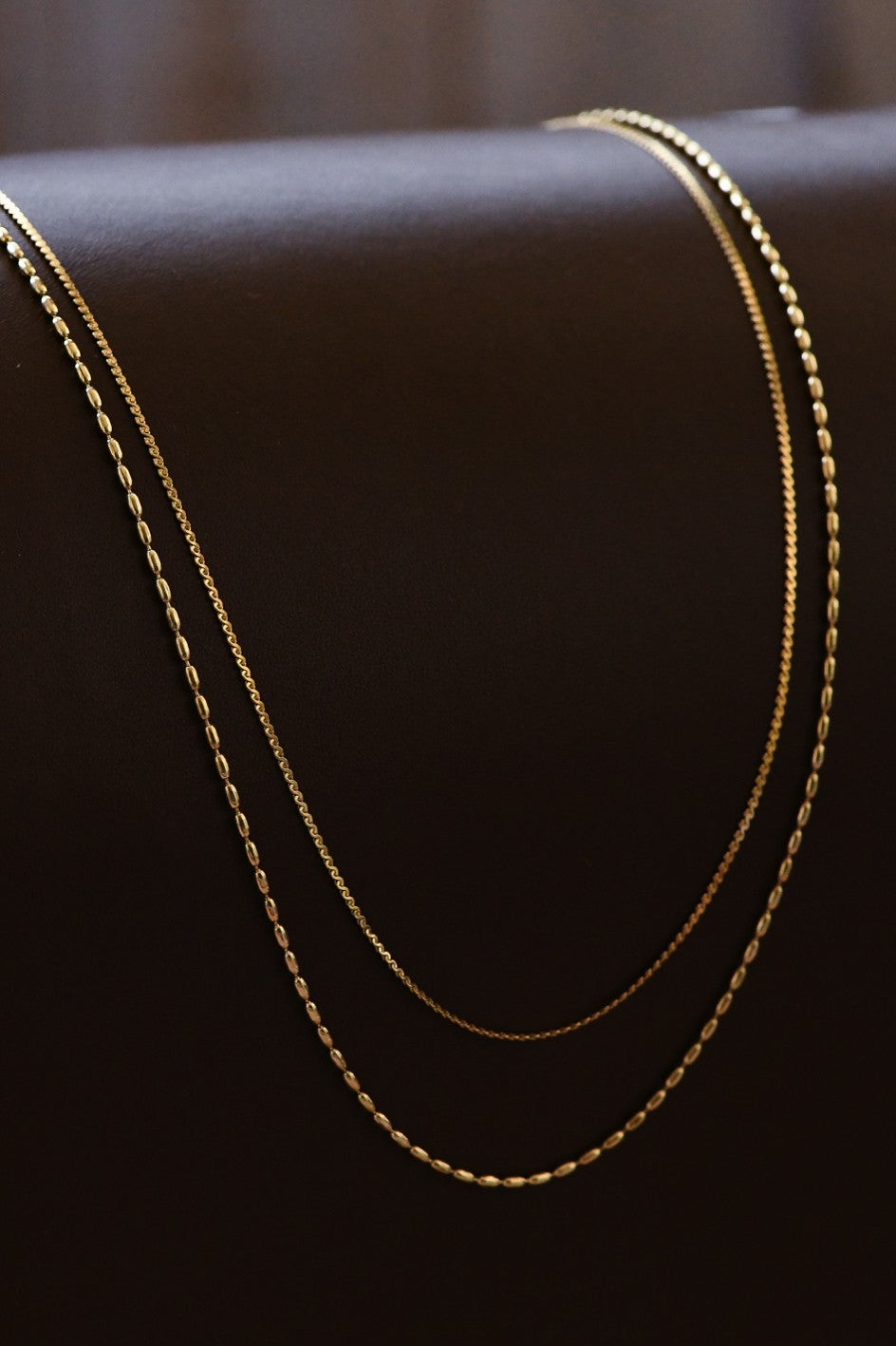 18k Non-Tarnish Multi Layer Chain Necklace