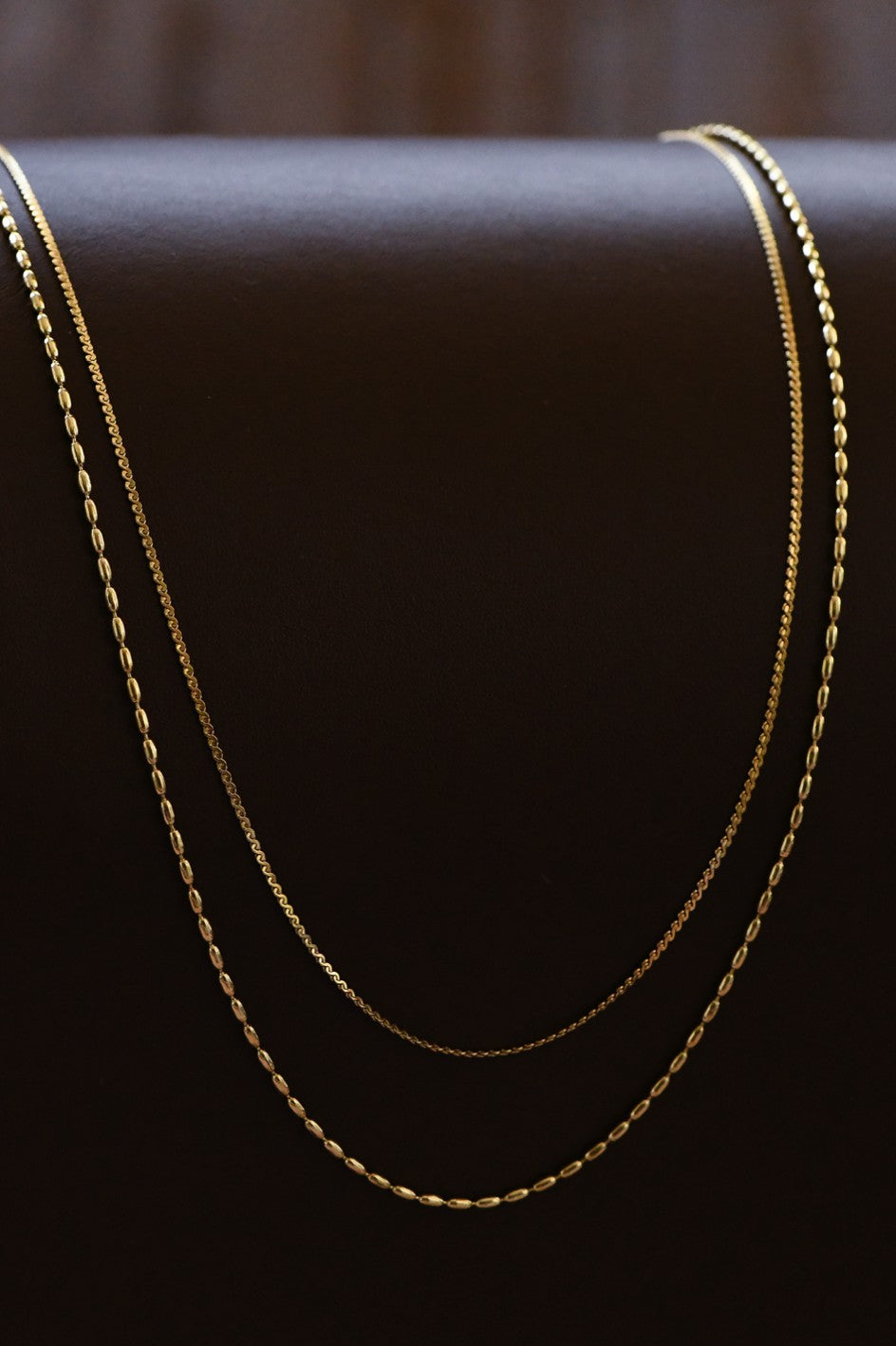 18k Non-Tarnish Multi Layer Chain Necklace