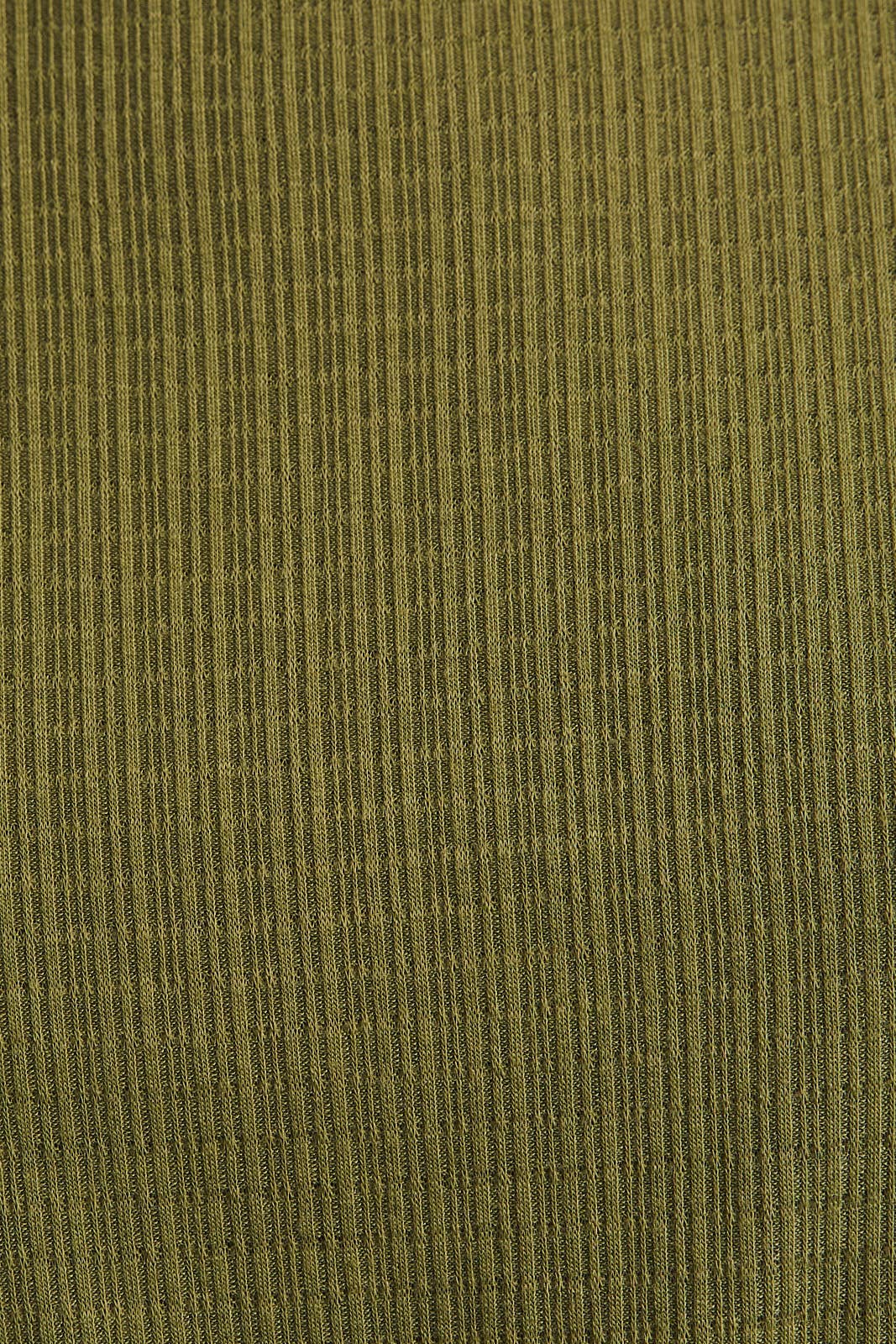 Women's olive green knit fabric featuring comfort and style