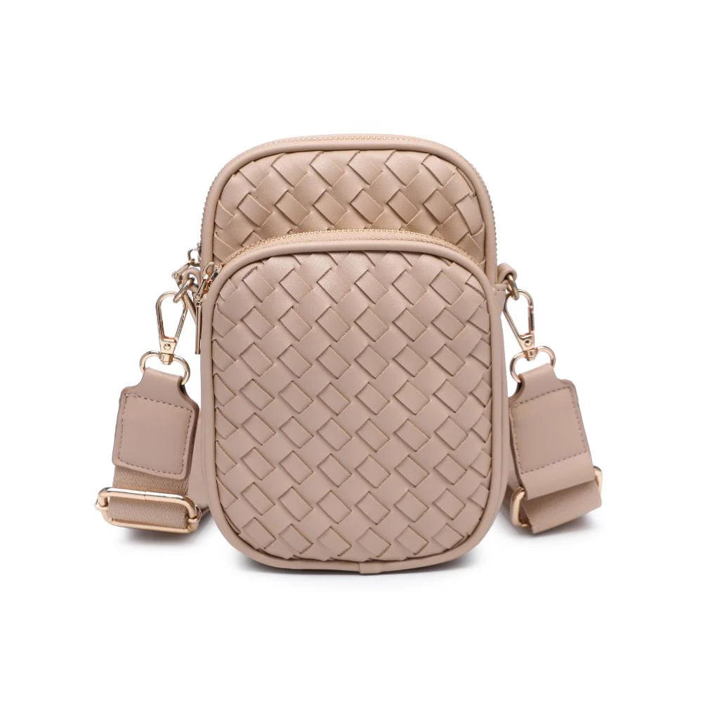 Vegan Leather Crossbody-Natural