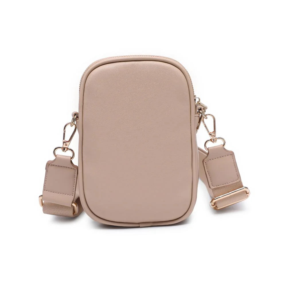 Vegan Leather Crossbody-Natural