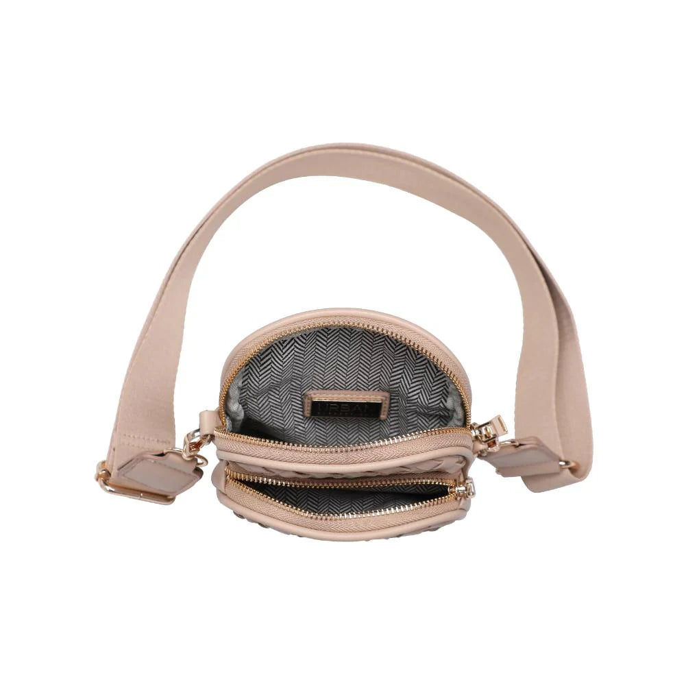 Vegan Leather Crossbody-Natural