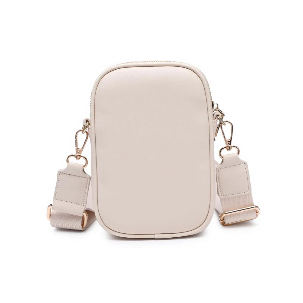 Vegan Leather Crossbody-Oatmilk