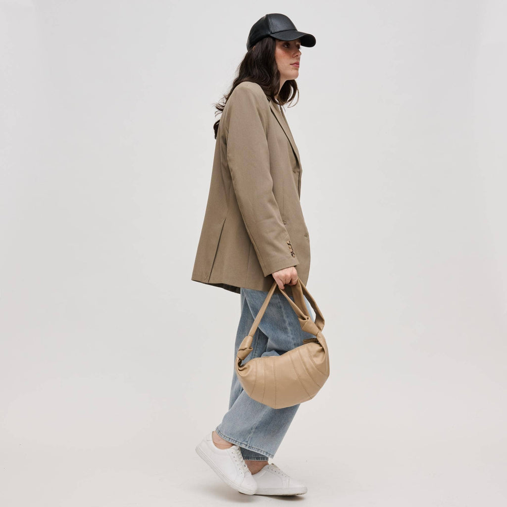 Croissant Shape Crossbody-Natural