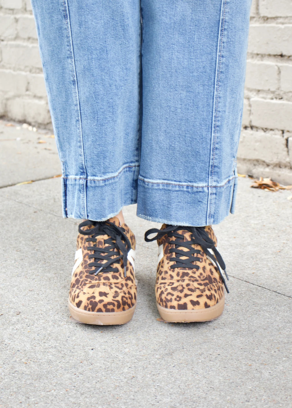 Galton Cheetah Sneakers-Brown Beige