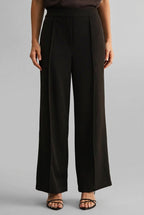 Charley Pintuck Front Seam Pants-Chocolate Blend