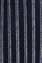 Striped Sleeveless Jumpsuit-Navy