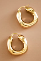 Bubble Gold Hoop Earrings