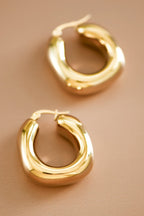 Bubble Gold Hoop Earrings