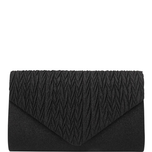 Grace Glitter Flap Envelope Clutch Crossbody Bag