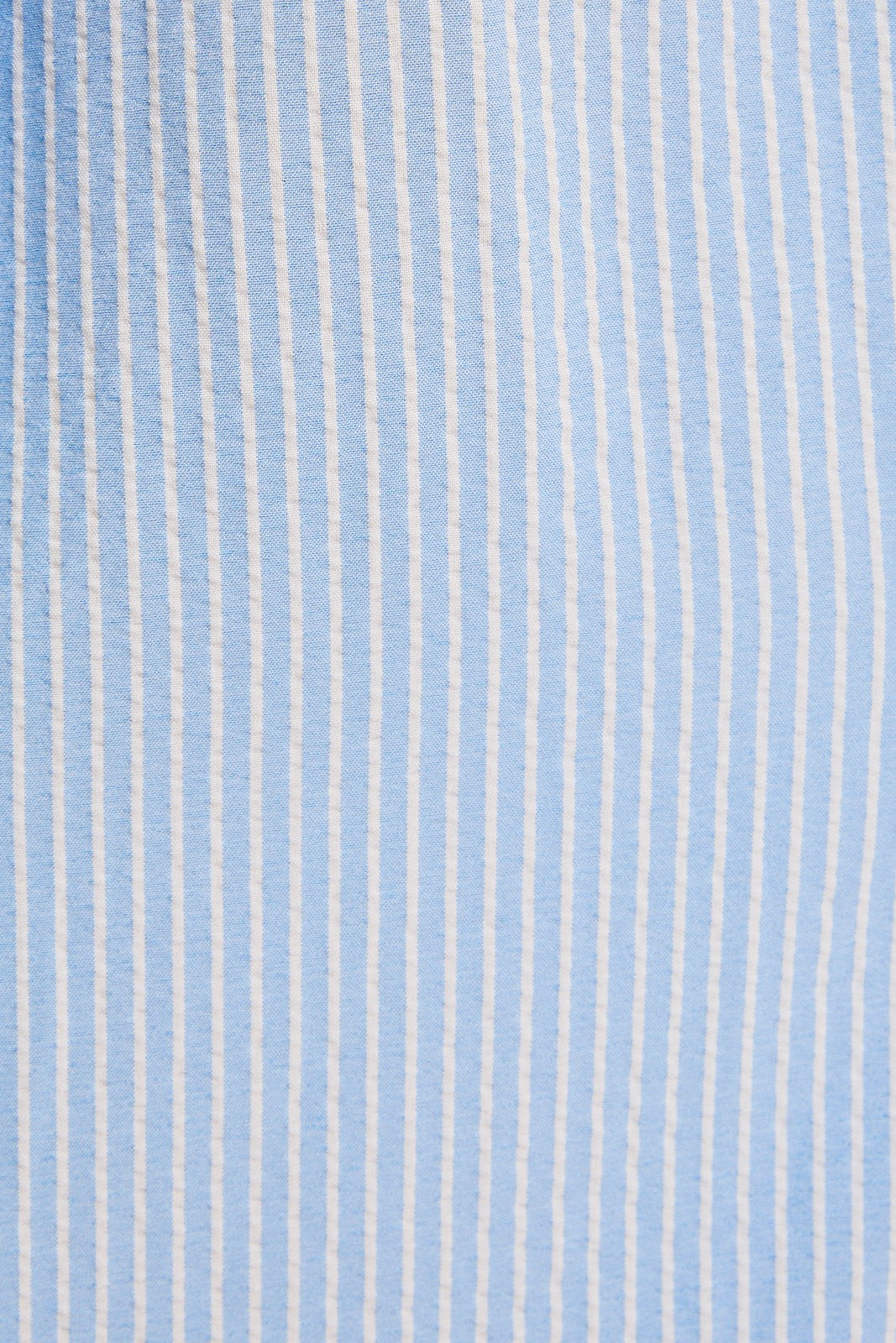Closeup of striped blue fabric