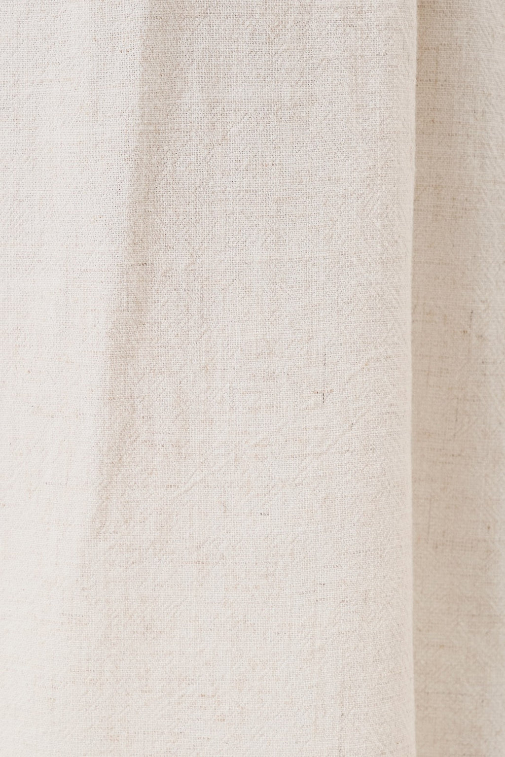 Close-up of natural linen blend fabric
