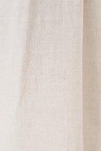 Close-up of natural linen blend fabric