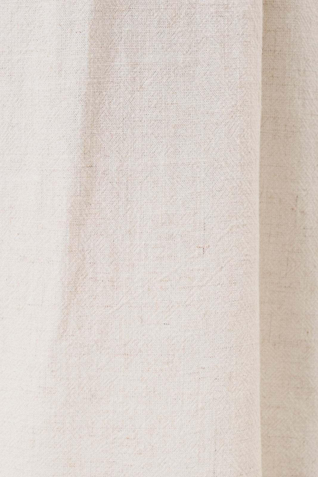 Close-up of natural linen blend fabric