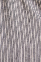 Close-up of blue and white striped fabric