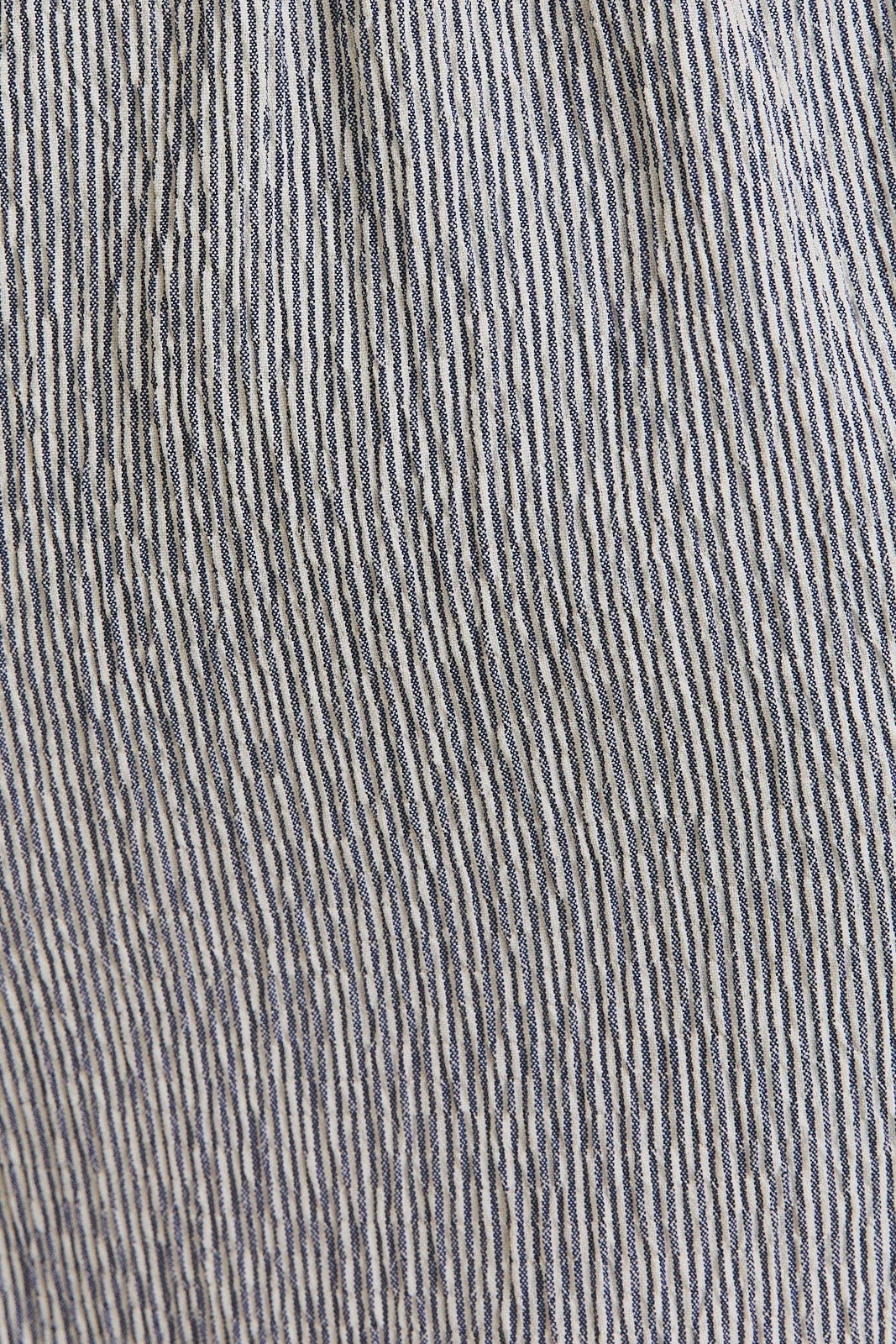 High Waist Striped Shorts-Navy White
