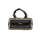 Woven Clutch-Natural Black