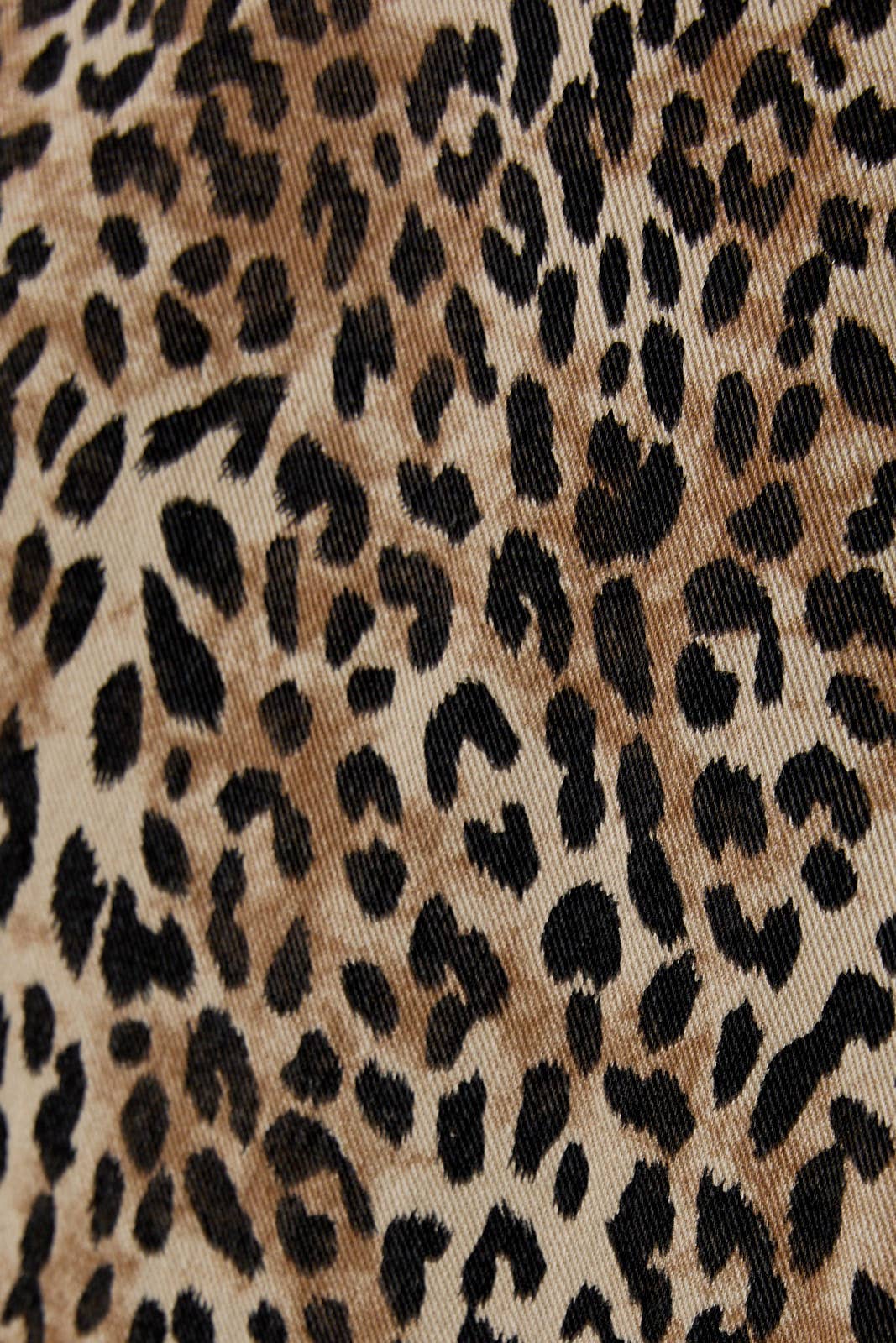 Sleeveless Animal Print Dress-Black Brown