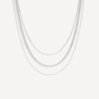 Sterling Silver Non-Tarnish Layered Necklace