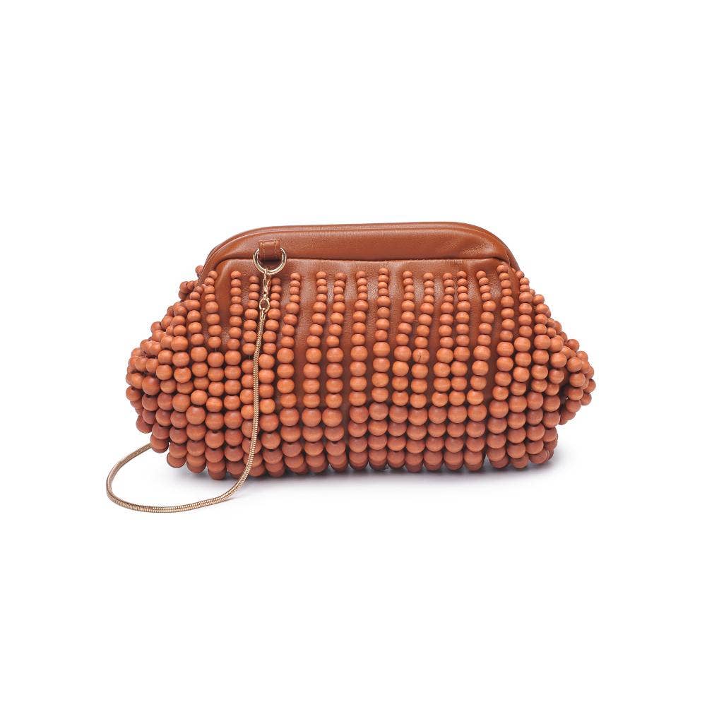 Beaded Clutch-Brown