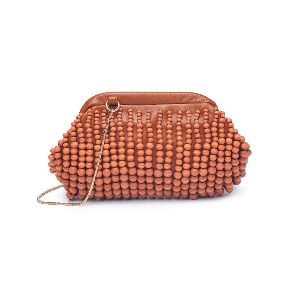 Beaded Clutch-Brown