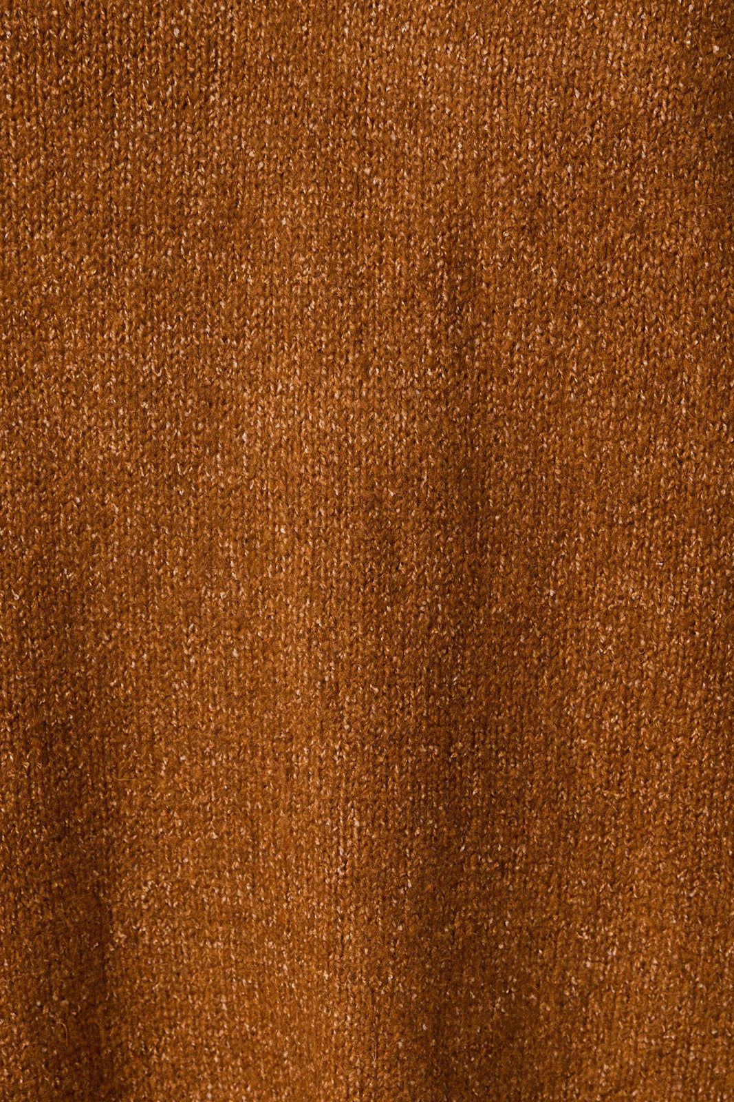 Close-up of camel knit fabric