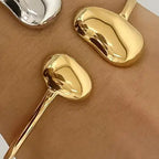 18K Non-Tarnish Round Thin Bracelet-Gold