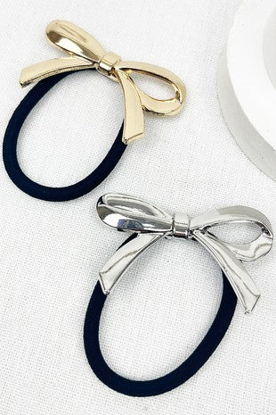 Metal Bow Hair Band-GoldSilver