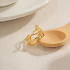 18K Non-Tarnish Minimalist Ring-Gold